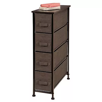 MDesign Narrow Dresser Storage Tower Stand With 4 Fabric Drawers • $55.99