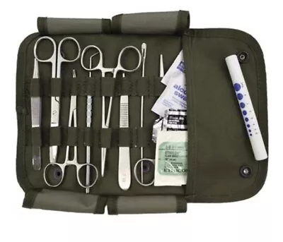 Elite First Aid Surgical Kit-STOCKED-Suture-Medic EDC-Outdoors-Black **BRAND NEW • $27.95