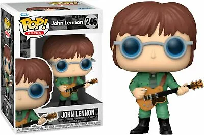 John Lennon Military Jacket 3.75  Pop Rocks Vinyl Figure Funko 246 In Stock • $38.80