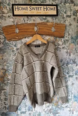 Womens G-staff Vtg 90s Patterned Used Pullover Winter Wool Knit Cosby Jumper S • £14.99