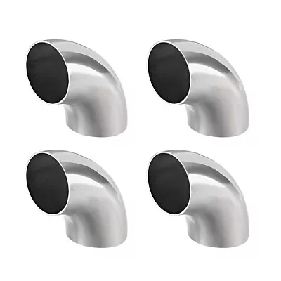 Stainless Steel 304 Pipe Fitting 90Degree Elbow Butt-Weld 1-1/2 OD 0.85mm T 4pcs • $16.85