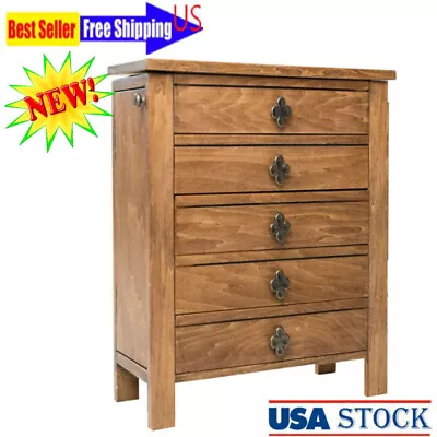 Vintage Jewelry Armoire Cabinet Chest Big Storage Organizer Stand W/Drawers NEW • $130.50