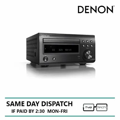 £249 • Buy Denon CD Player HiFi System Black RCDM41DAB Excluding Speakers