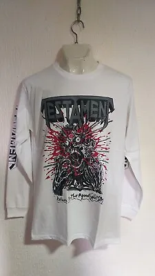 Testament Return Apocalyptic Long Sleeve T Shirt Thrash Metal Metallica Exodus • $30