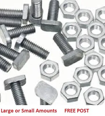 £14.80 • Buy Greenhouse Bolts And Nuts Aluminium 11mm Cropped Head Spare Parts CHOOSE AMOUNT