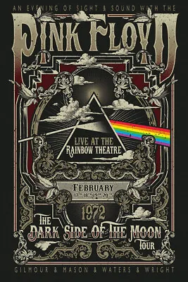 Pink Floyd - The Dark Side Of The Moon Tour Vintage Rock Band Music Poster • $18