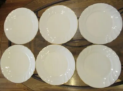 6 Mikasa Japan Spun Silk Swirl L9776 Dinner Plates Excellent Condition • $62