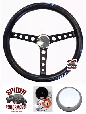 1974-1993 Volkswagen Steering Wheel 14 1/2  CLASSIC BLACK • $159.95