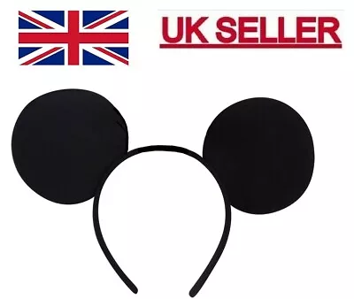 Mickey Mouse Ears Headband Fancy Dress Ladies Men Kids Boys Girls. • £3.39