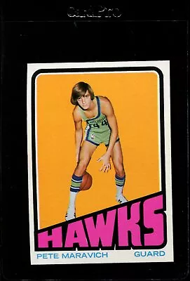 1972 Topps #5 Pete Maravich Hof (back Miscut) Nm *327619 • $13.50