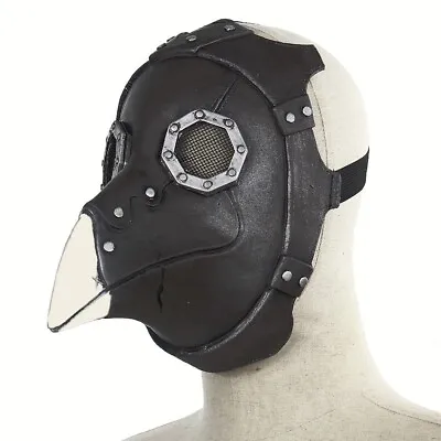 Adult/Child Plague Doctor Mask Latex Face Mask Halloween Steampunk Gas Mask • £6.99