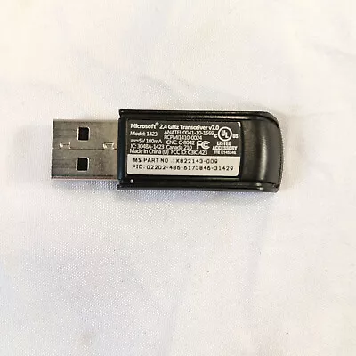 Genuine Microsoft X822143-009 2.4 GHz Transceiver V7.0 1423 Mouse Dongle Only • $10.88