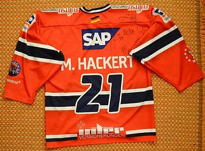 Adler Mannheim Hockey Jersey By TPS Adult XL #21 M. Hackert • $75