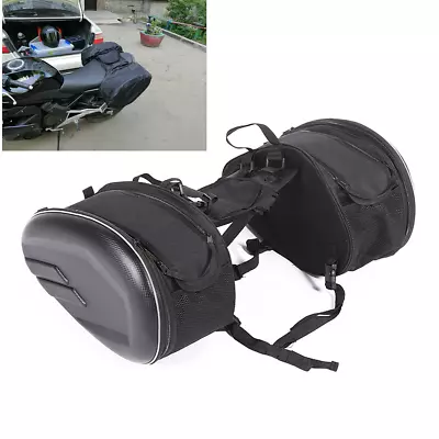 Motorcycle Helmet Storage Pack Carbon Fiber Side Luggage Travel Bag Waterproof • $86.30