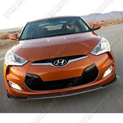 For 2012-2017 Hyundai Veloster Base Matt Black Front Bumper Body Kit Spoiler Lip • $62.99