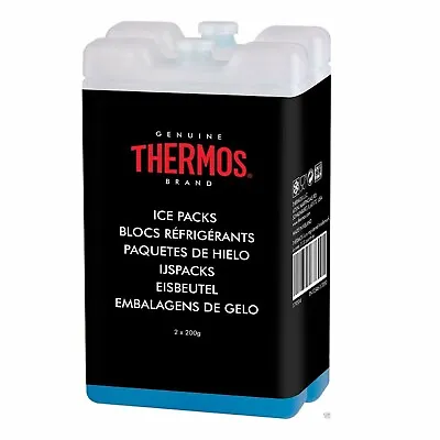 Thermos 2x200 Mini Ice Freezer For Insulated Cool Bag Lunch Boxes Travel Block • £6.72