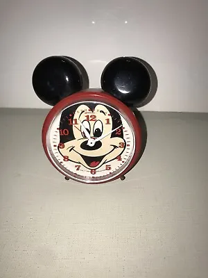 Vintage Bradley Mickey Mouse Alarm Clock Hong Kong- Works Good • $43