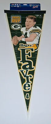 1995 Brett Favre Green Bay Packers NFL MVP Pennant 1st One! MINT • $11.60