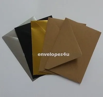 C5 152 X 216mm (Small) Coloured Envelopes For A5 Cards 100gsm Craft FREE UK P&P! • £11.95