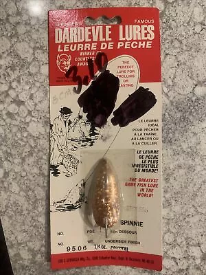 Vintage Eppinger Dardevle Weedless In Original Packaging Copper Crystal 1/4 OZ • $14.99