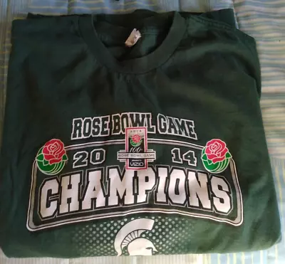 Michigan State University Spartans Football 2014 Rose Bowl Champions T-Shirt XL • $15