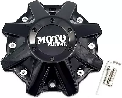 Wheel Center Hub Cap For Moto Metal MO970 MO201 479L214 Glossy Black  5/6/8 Lug • $18.99