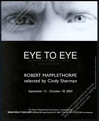 2003 Robert Mapplethorpe Self Portrait Photo NYC Gallery Show Vintage Print Ad • $9.99