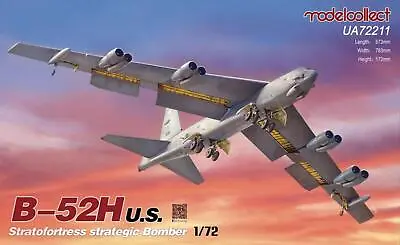 Collect Model UA72211 1/72 B-52H U.S. Stratofortress Strategic Bomber Model Kit • £125.60