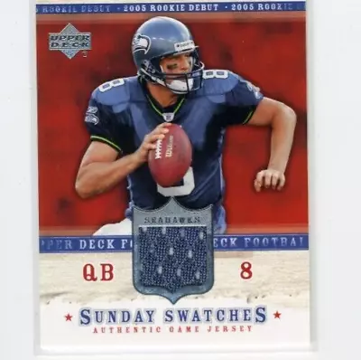 Matt Hasselbeck 2005 UD Rookie Debut Sunday Swatches Authentic Game Worn Jersey • $4.77