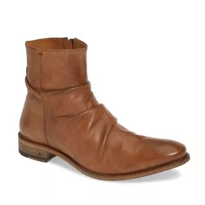 $698 Brand New John Varvatos Collection Morrison Sharpei Leather Boots 10.5 • $349.99