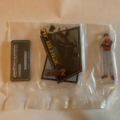 Subaru Sengoku Mr. Black Acrylic Figure Stand Tiger & Bunny 2 Anime Collectible • $10