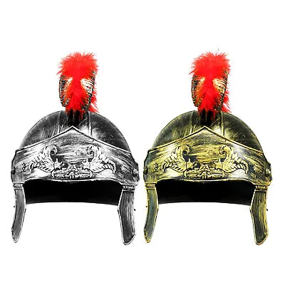 Roman Soldier Helmet Gladiator Hat Spartan Costume Accessories For Kids & Adults • $12.13