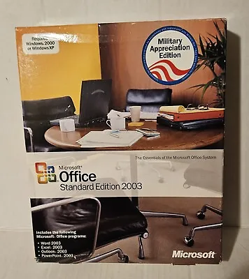 Microsoft Office Standard Edition 2003 Military Appreciation Edition NEW • $18.74