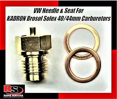 VW Needle & Seat For KADRON Brosol Solex 40/44mm Carburetors 702 • $10