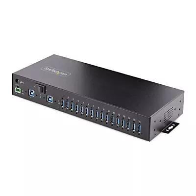 StarTech.com 16-Port Industrial USB 3.0 Hub 5Gbps Mountable Terminal Block • $379.92