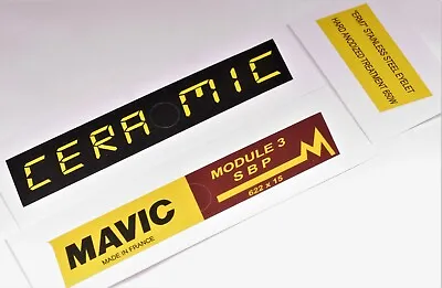 MAVIC MODULE 3 SBP CERAMIC Decal Sticker For Rims Set For 2 Rims (6xstickers) • $6