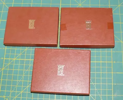 Vintage Lot Of 3 KEM Playing Cards EMPTY Cardboard Box Case Container • £24.08