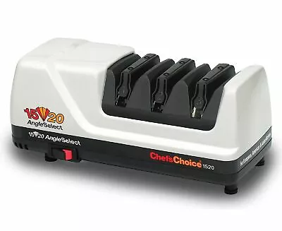 NEW 1520 Chef's Choice Electric Knife Sharpener Angleselect Diamond Hone White • $449.95