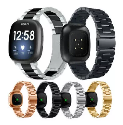 Stainless Steel Watch Wrist Band Metal Strap For Fitbit Versa / Versa 2 / Lite • $18.99