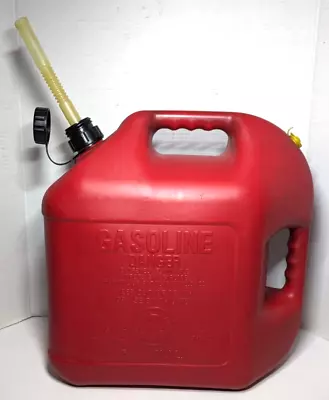 Blitz Pre Ban 5 Gallon 11833 Red Plastic Gas Can With Flex Spout & Vent • $59.99