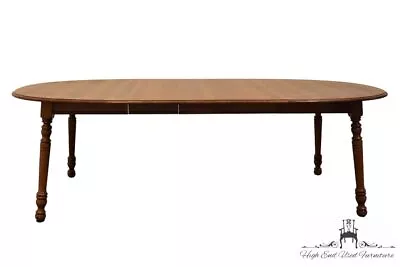 TELL CITY Solid Hard Rock Maple Colonial Early American 93  Oval Dining Table... • $923.99