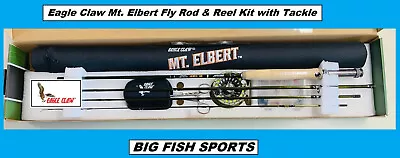 $189.99 • Buy EAGLE CLAW Mt. Elbert Travel/Pack 8' 6  Fly Rod And Reel Kit #MTEFC-864 W/Tackle