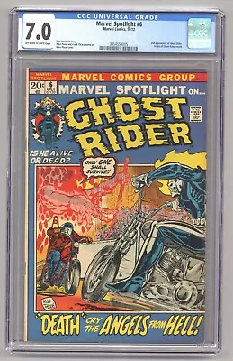 Marvel Spotlight 6 (CGC 7.0) 2nd App. Ghost Rider Origin Retold Ploog 1972 Y358 • $99