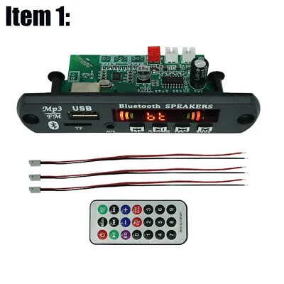 DC12V 2*15W Wireless Power Amplifier MP3 Decoder Board Audio USB Car TF Radio FM • $6.37