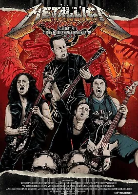 Metallica 13  X 19  Reproduction Concert Poster • $19.95