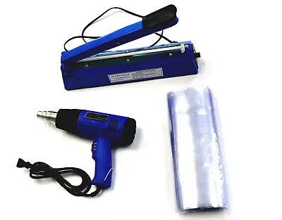 8  Impulse Sealer Manual Heat Sealing Machine Hot Air Gun Plastic Shrink Wrap • $59.99