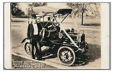 RPPC Marvin Raver 1906 Maxwell Car Auto MIAMISBURG OH Ohio Real Photo Postcard • $19.99