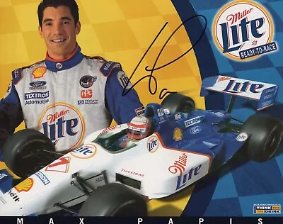 MAX PAPIS Signed Autographed  TEAM RAHAL / MILLER LITE  8X10 PROMO PHOTO COA • $15.25