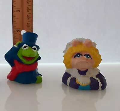 Vintage Hardee's Kermit Miss Piggy Finger Puppets. 1990s • $18.99