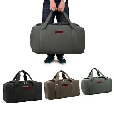 42L/70L Travel Canvas Duffle Bag Sports Gym Shoulder Bag Carry On Luggage F/ Men • $17.10